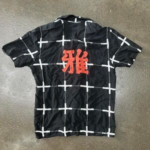 Vintage Hutspah Made In Usa Single Stitch Plaid Size Small Button Up Shirt